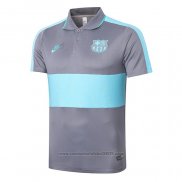 Camisola Polo Barcelona 2020-2021 Cinza