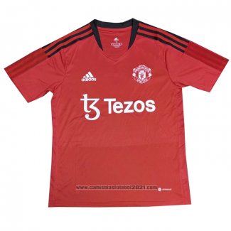 Camisola Treinamento Manchester United 2022 Vermelho