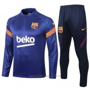 Sueter de Treinamento Barcelona 2020-2021 Azul