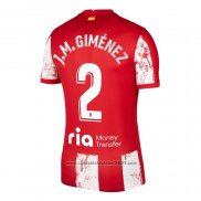 Camisola Atletico Madrid Jogador J.m.gimenez 1º 2021-2022