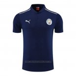 Camisola Polo del Manchester City 2022-2023 Azul Marino