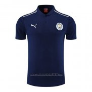 Camisola Polo del Manchester City 2022-2023 Azul Marino