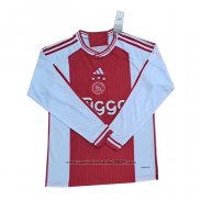 Camisola Ajax 1º Manga Comprida 2023-2024