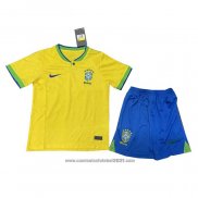 Camisola Brasil 1º Crianca 2022
