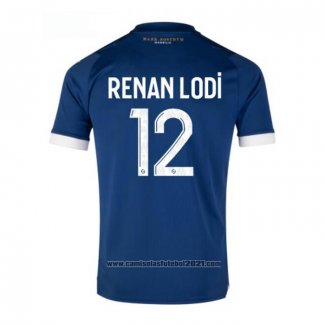 Camisola Olympique Marsella Jogador Renan Lodi 2º 2023-2024