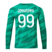 Camisola Paris Saint-Germain Jogador Donnarumma Goleiro Manga Comprida 2023-2024 Verde