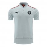 Camisola Polo del Manchester City 2022-2023 Cinza