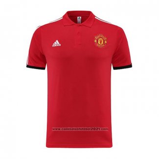 Camisola Polo del Manchester United 2023-2024 Vermelho