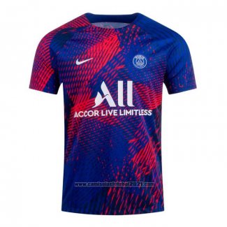 Camisola Pre Match del Paris Saint-Germain 2022 Azul Y Vermelho