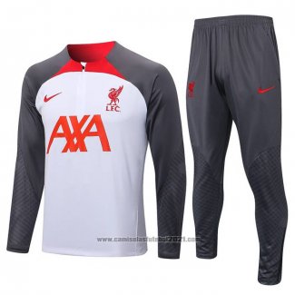 Sueter de Treinamento Liverpool 2022-2023 Branco