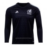 Camisola Mexico Goleiro Manga Comprida 2022 Preto