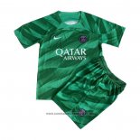 Camisola Paris Saint-Germain Goleiro Crianca 2023-2024 Verde