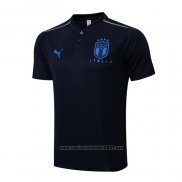 Camisola Polo Italia 2022-2023 Azul