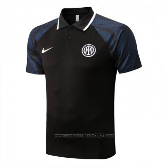 Camisola Polo del Inter de Milao 2022-2023 Preto