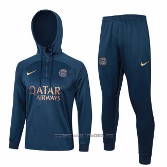 Sueter de Treinamento Paris Saint-Germain 2023-2024 Azul Oscuro