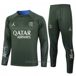 Sueter de Treinamento Paris Saint-Germain Jordan 2023-2024 Verde