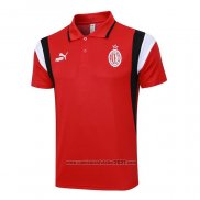 Camisola Polo del AC Milao 2023-2024 Vermelho