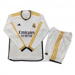 Camisola Real Madrid 1º Crianca Manga Comprida 2023-2024