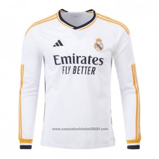 Camisola Real Madrid 1º Manga Comprida 2023-2024