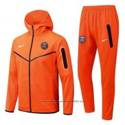 Fato de Treino Hoodie Paris Saint-Germain 2022-2023 Laranja