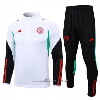 Sueter de Treinamento Manchester United 2023-2024 Branco