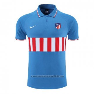 Camisola Polo del Atletico Madrid 2022-2023 Azul