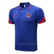 Camisola Polo del Atletico Madrid 2022-2023 Azul