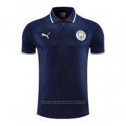 Camisola Polo del Manchester City 2022-2023 Azul Marino