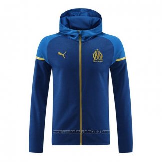 Jaqueta Hoodie Olympique Marsella 2023-2024 Azul