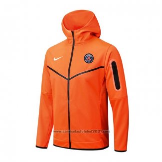 Jaqueta Hoodie Paris Saint-Germain 2022-2023 Laranja