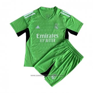 Camisola Real Madrid Goleiro Crianca 2023-2024 Verde