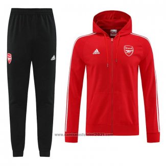 Fato de Treino Hoodie Arsenal 2022-2023 Vermelho