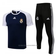 Fato de Treino Real Madrid Manga Curta 2021-2022 Azul