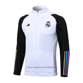 Jaqueta Real Madrid 2023-2024 Branco y Preto