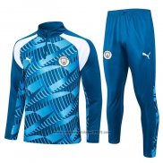 Sueter de Treinamento Manchester City 2023-2024 Azul