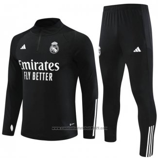 Sueter de Treinamento Real Madrid 2023-2024 Preto