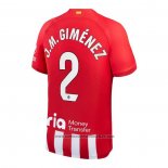 Camisola Atletico Madrid Jogador J.m.gimenez 1º 2023-2024