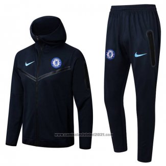 Fato de Treino Hoodie Chelsea 2022-2023 Azul