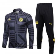 Jaqueta de Treinamento Dortmund 2022-2023 Preto Y Cinza