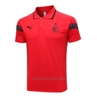 Camisola Polo del AC Milao 2023-2024 Vermelho