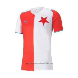 Camisola Slavia Praha 1º 2021-2022 Tailandia