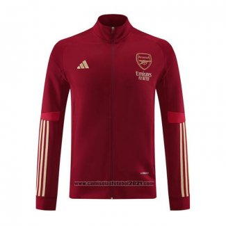 Jaqueta Arsenal 2023-2024 Vermelho Oscuro