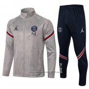 Jaqueta de Treinamento Paris Saint-Germain Jordan 2021-2022 Cinza