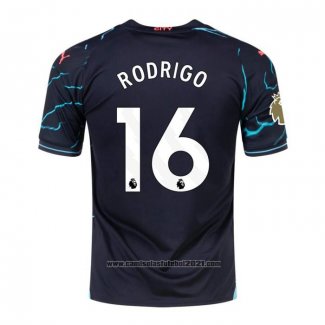 Camisola Manchester City Jogador Rodrigo 3º 2023-2024