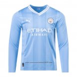 Camisola Manchester City 1º Manga Comprida 2023-2024