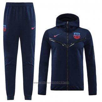 Fato de Treino Hoodie Barcelona 2022-2023 Azul