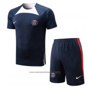 Fato de Treino Paris Saint-Germain Manga Curta 2022-2023 Azul - Calcas Curta