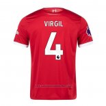 Camisola Liverpool Jogador Virgil 1º 2023-2024