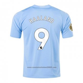 Camisola Manchester City Jogador Haaland 1º 2023-2024