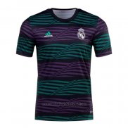 Camisola Pre Match del Real Madrid 2022 Verde Y Purpura